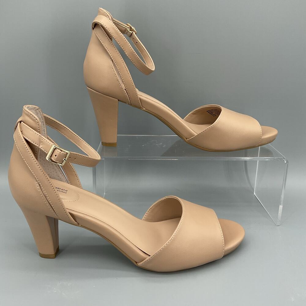 NEW Giani Bernini Women’s Clarrice Memory Foam Dress Sandals Beige Size 11M